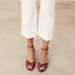 Mim shoes Sandalia de tacón KAMI BURDEOS