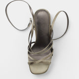 Mim shoes Sandalia de tacón NORI GRIS SATIN