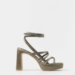 Mim shoes Sandalia de tacón NORI GRIS SATIN