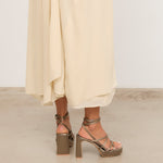 Mim shoes Sandalia de tacón NORI GRIS SATIN