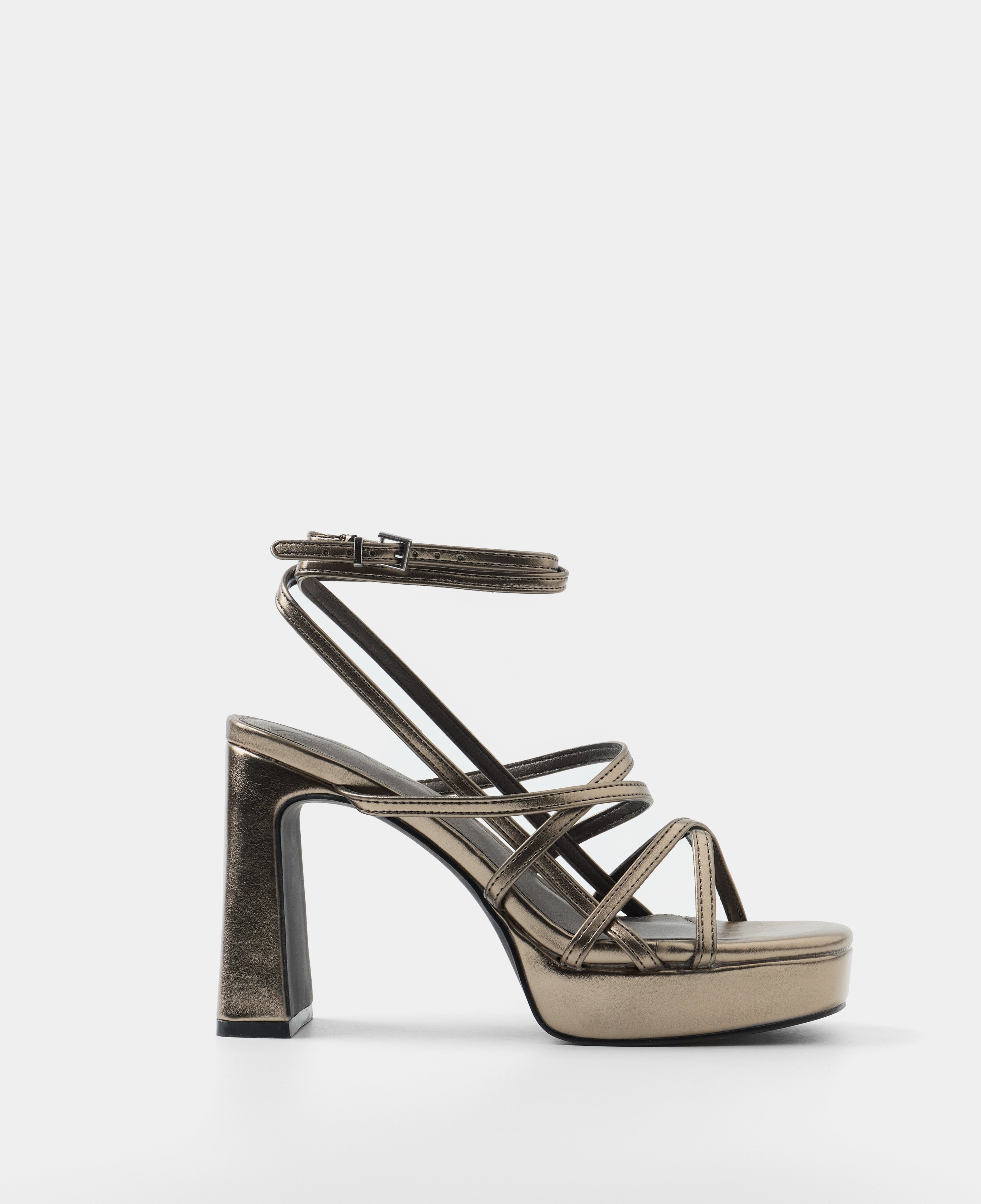 Mim shoes Sandalia de tacón NORI METALIZADO