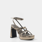 Mim shoes Sandalia de tacón NORI METALIZADO