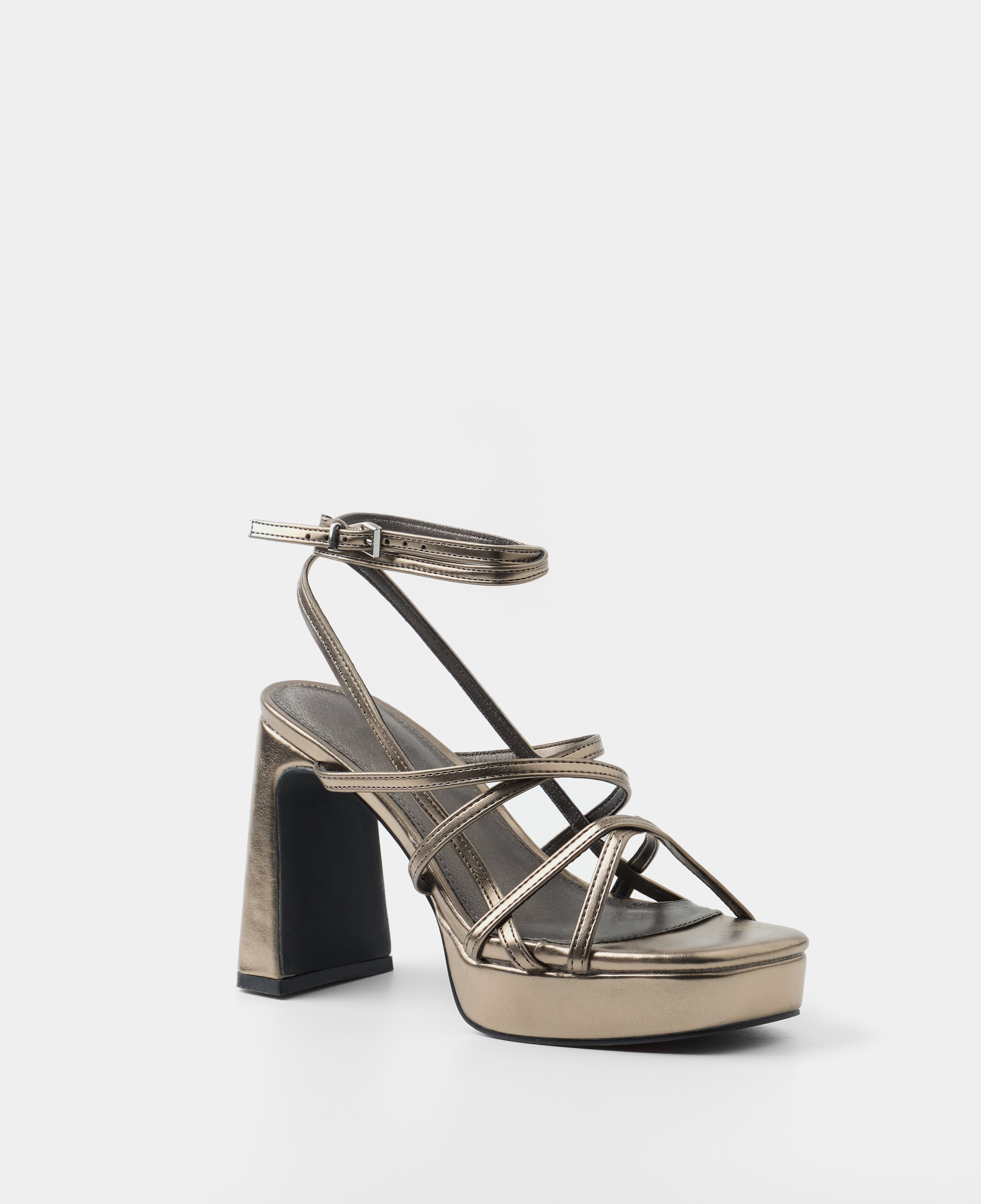 Mim shoes Sandalia de tacón NORI METALIZADO