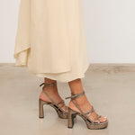 Mim shoes Sandalia de tacón NORI METALIZADO