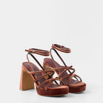 Mim shoes Sandalia de tacón NORI TEJA VELVET