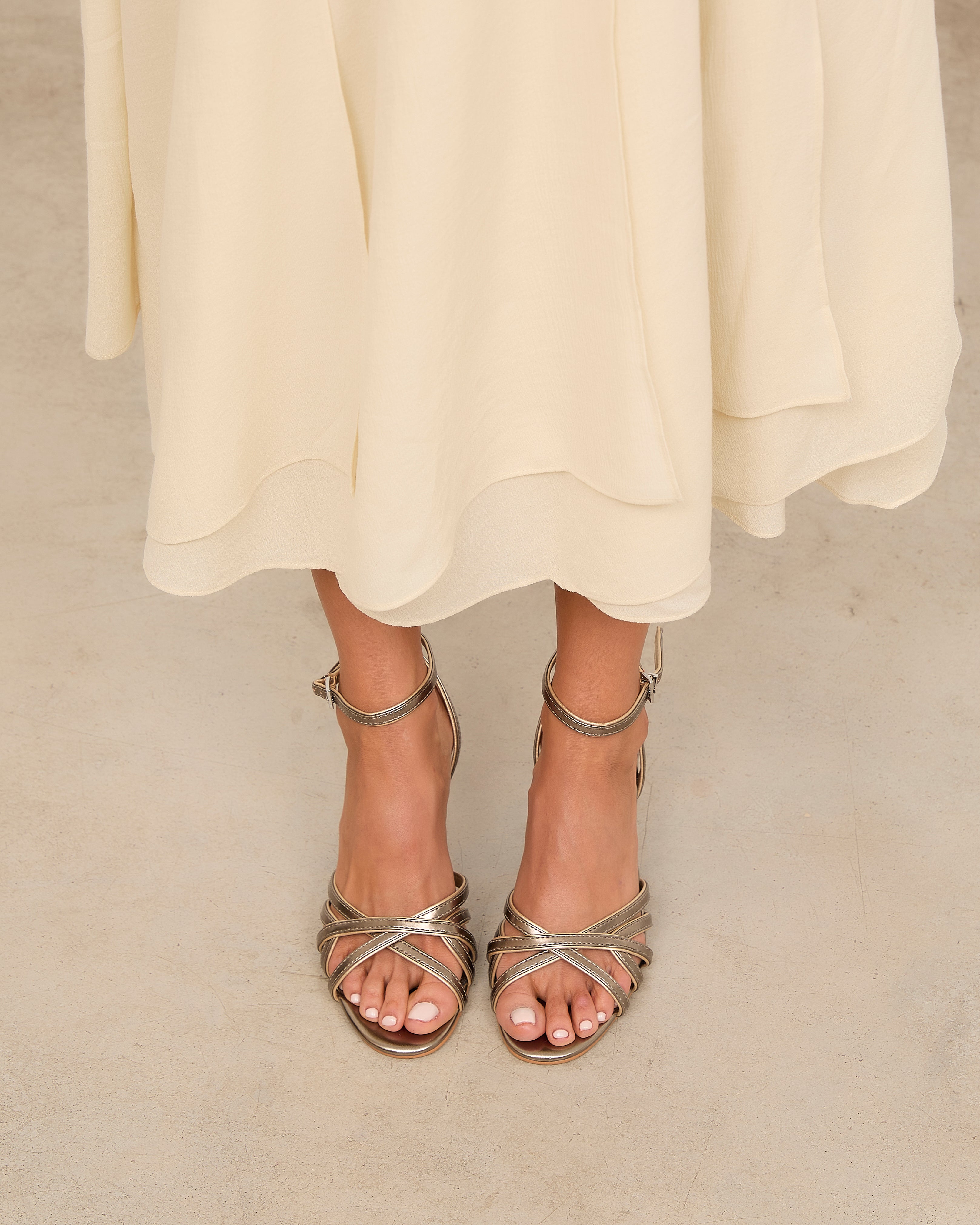 Mim shoes Sandalia de tacón NYA PETIT METALIZADO