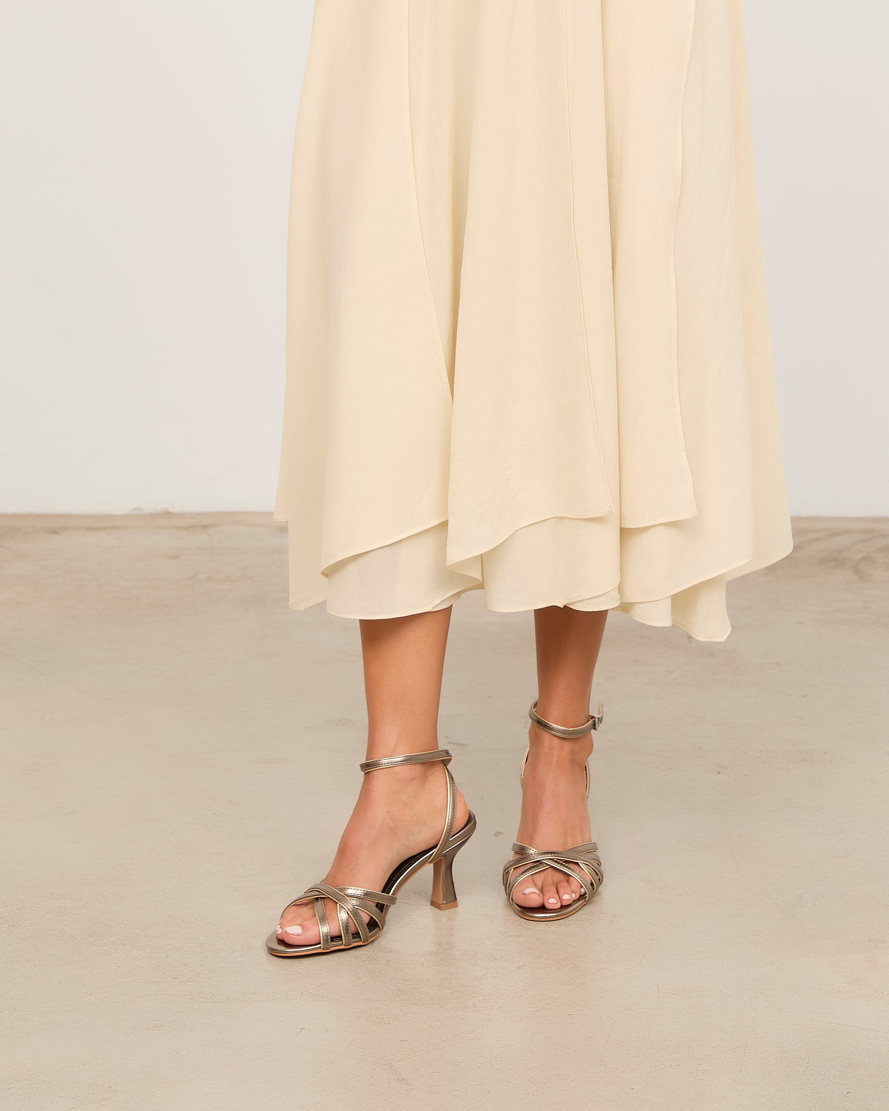 Mim shoes Sandalia de tacón NYA PETIT METALIZADO