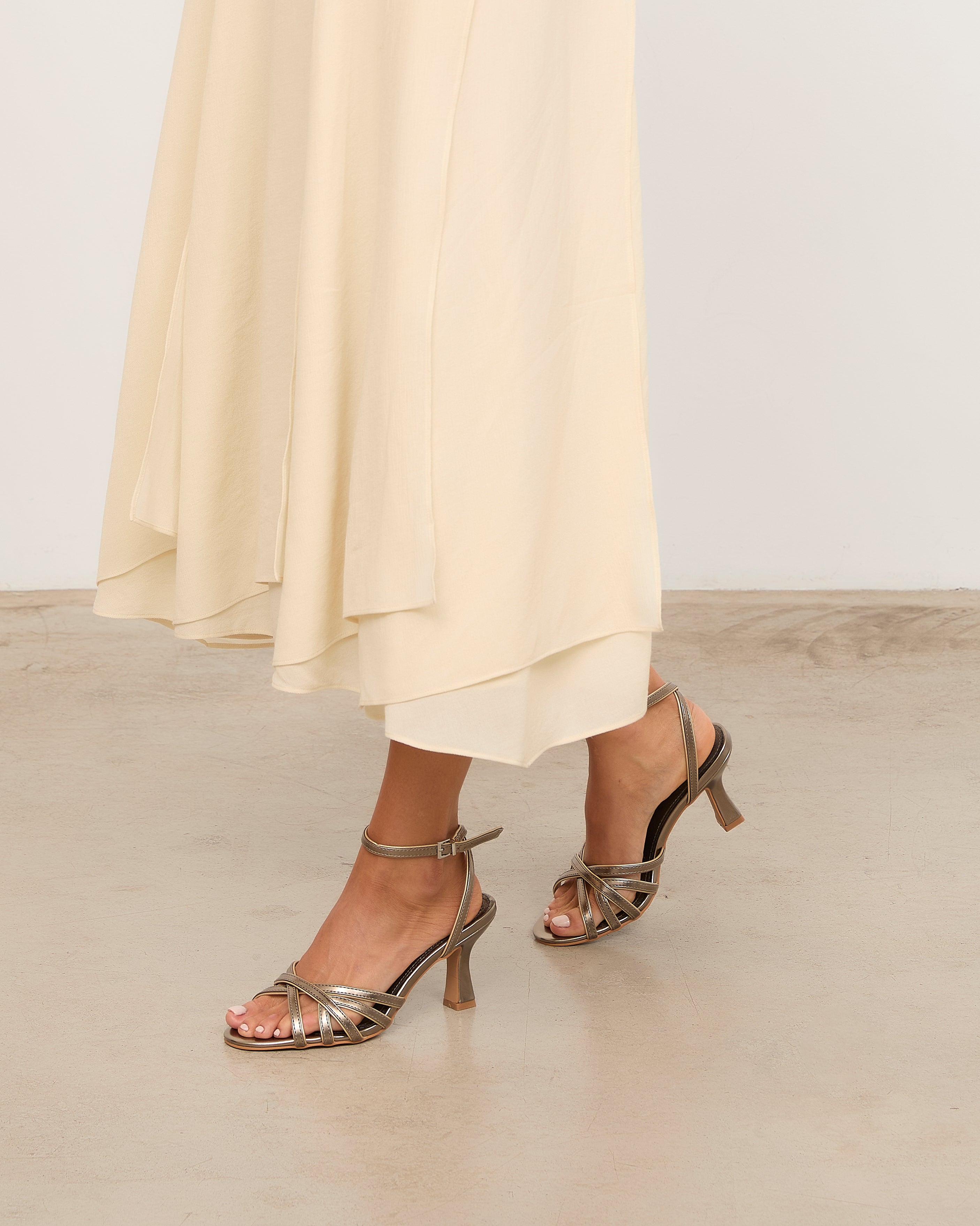 Mim shoes Sandalia de tacón NYA PETIT METALIZADO