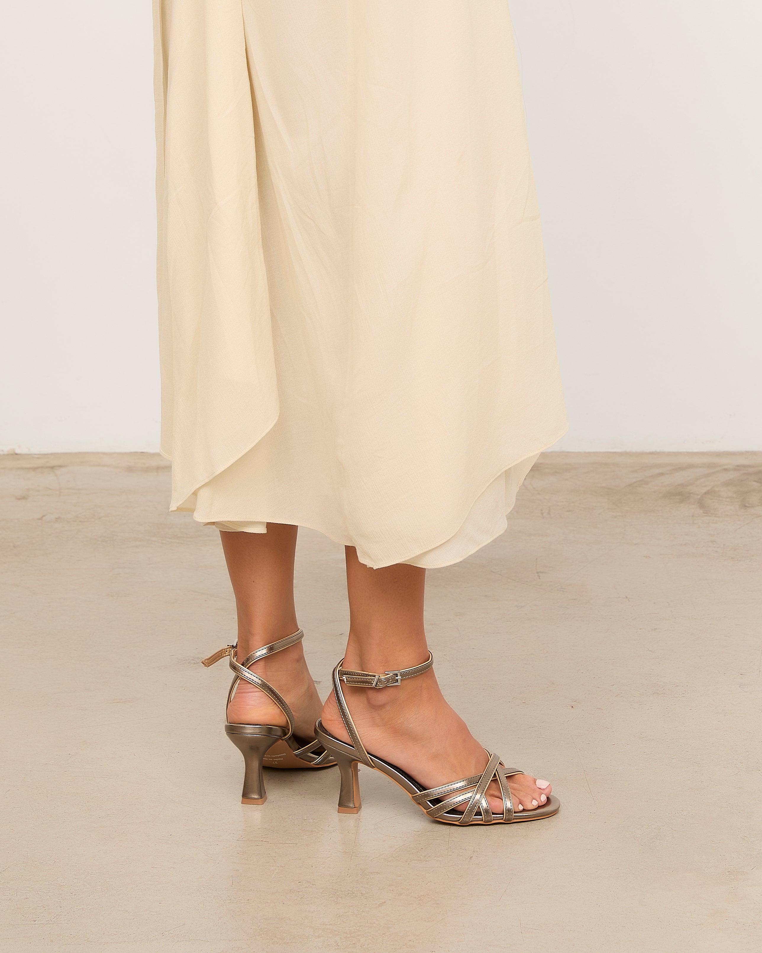 Mim shoes Sandalia de tacón NYA PETIT METALIZADO