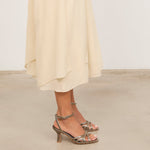 Mim shoes Sandalia de tacón NYA PETIT METALIZADO