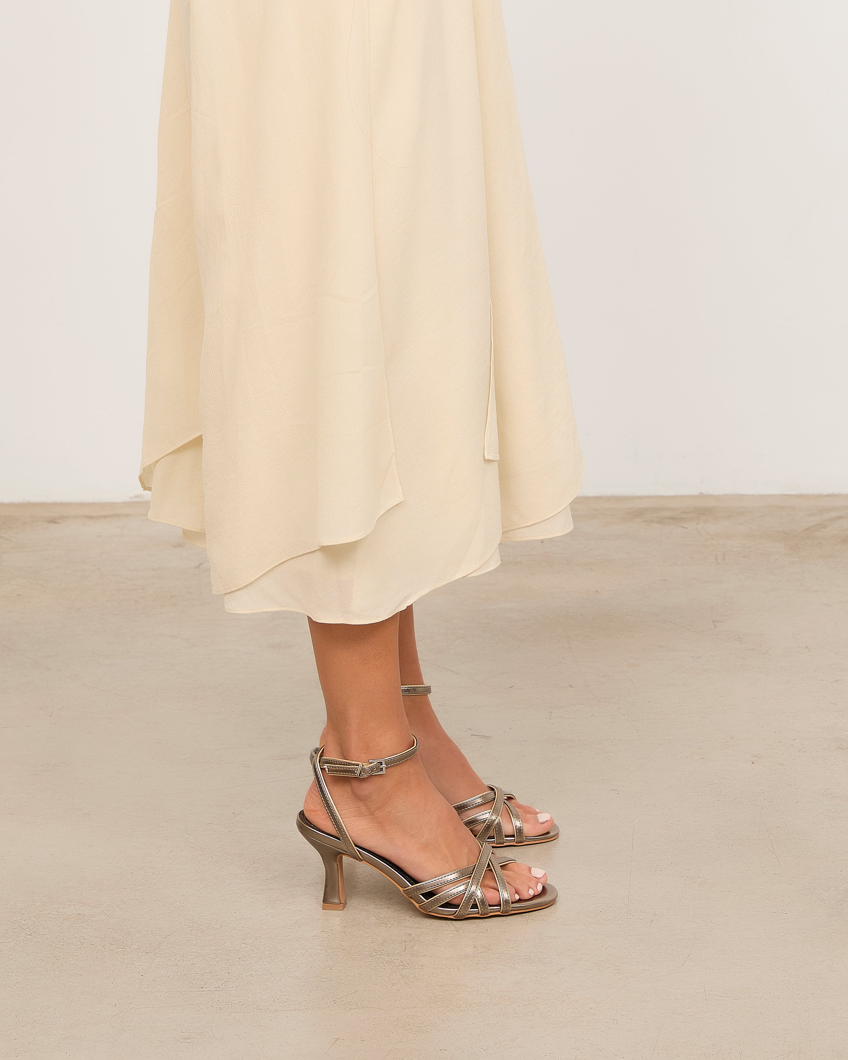 Mim shoes Sandalia de tacón NYA PETIT METALIZADO
