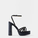 Mim shoes Sandalia de tacón NYA PETROLEO