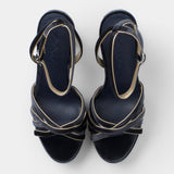 Mim shoes Sandalia de tacón NYA PETROLEO