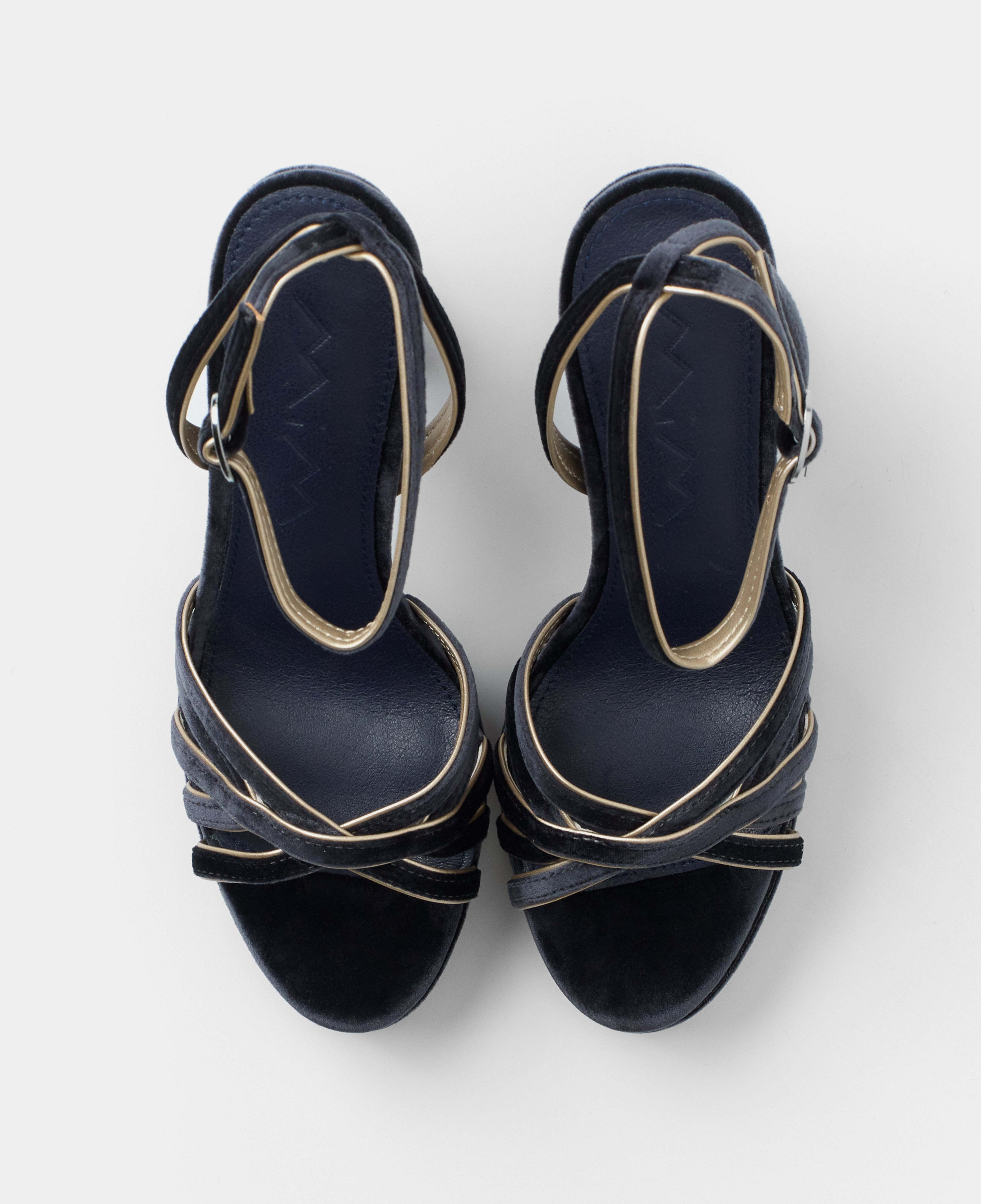 Mim shoes Sandalia de tacón NYA PETROLEO