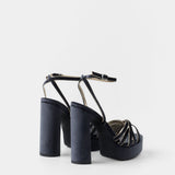 Mim shoes Sandalia de tacón NYA PETROLEO