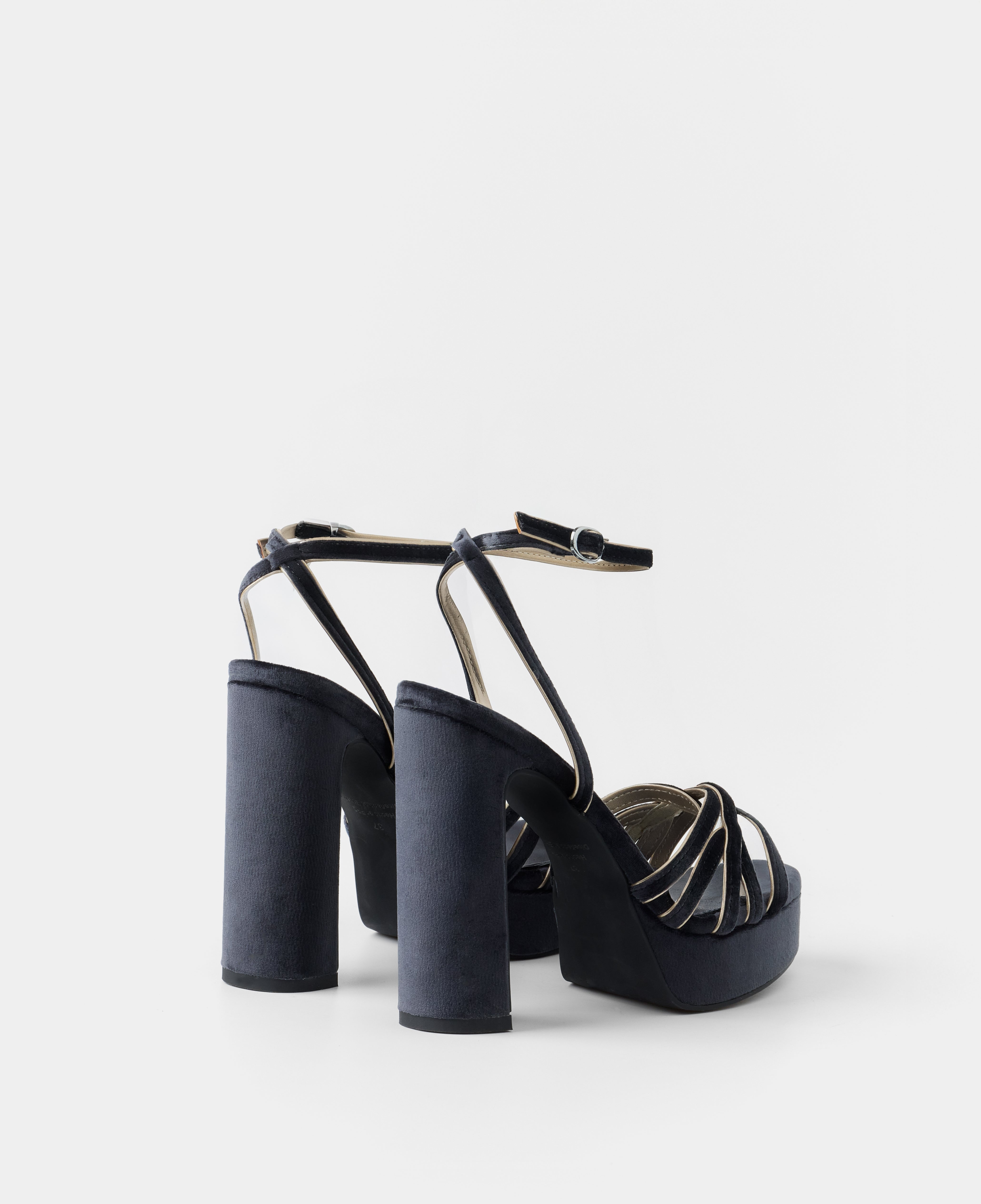 Mim shoes Sandalia de tacón NYA PETROLEO