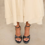 Mim shoes Sandalia de tacón NYA PETROLEO