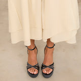 Mim shoes Sandalia de tacón NYA PETROLEO