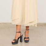 Mim shoes Sandalia de tacón NYA PETROLEO