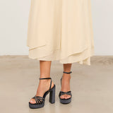 Mim shoes Sandalia de tacón NYA PETROLEO