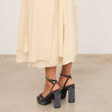 Mim shoes Sandalia de tacón NYA PETROLEO