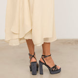 Mim shoes Sandalia de tacón NYA PETROLEO