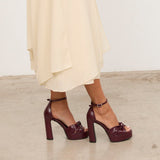 Mim shoes Sandalia de tacón OFE BURDEOS