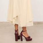 Mim shoes Sandalia de tacón OFE BURDEOS