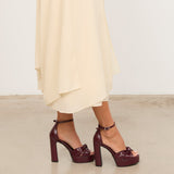 Mim shoes Sandalia de tacón OFE BURDEOS