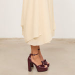 Mim shoes Sandalia de tacón OFE BURDEOS