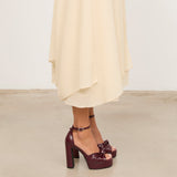 Mim shoes Sandalia de tacón OFE BURDEOS