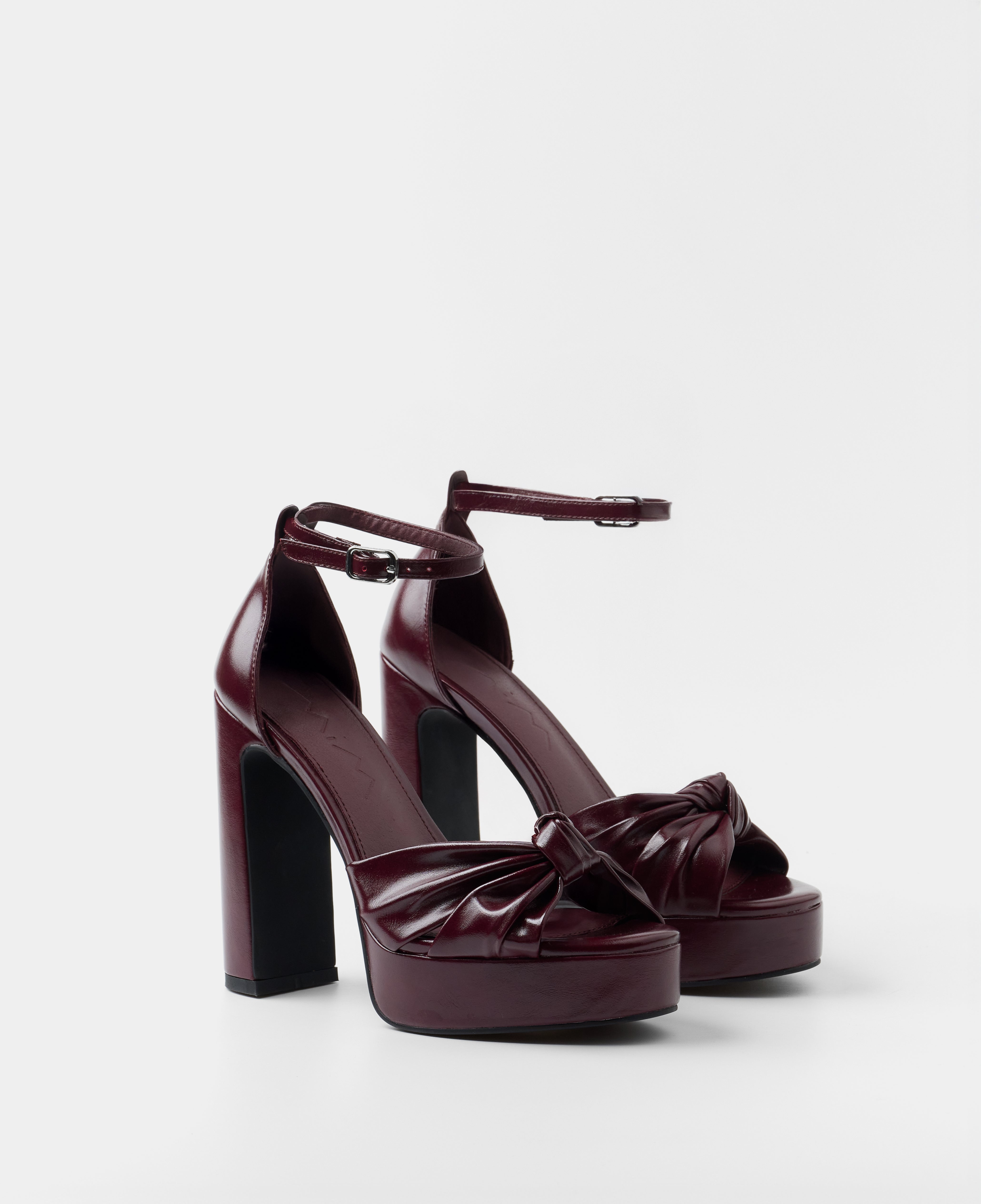 Mim shoes Sandalia de tacón OFE BURDEOS