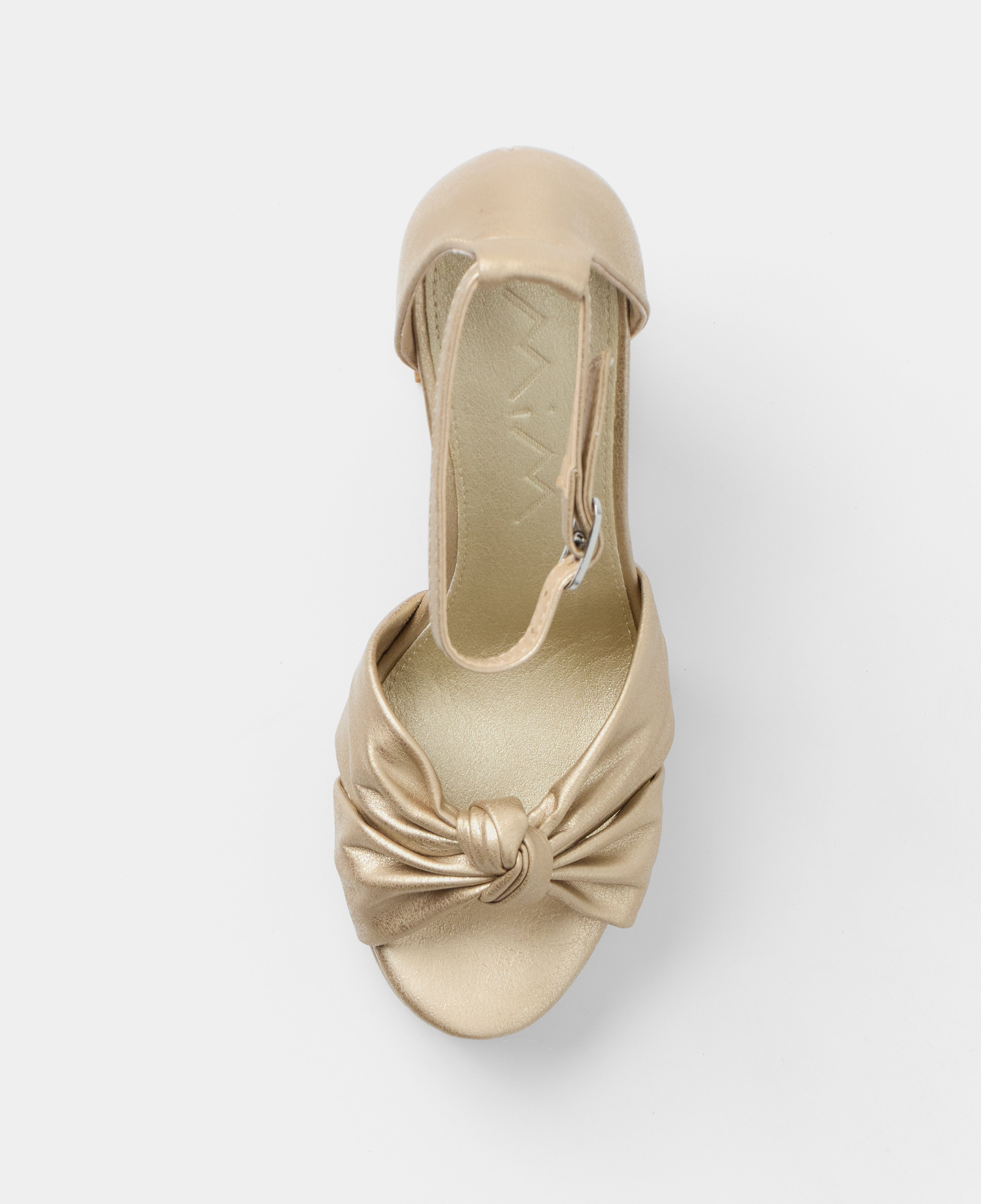 Mim shoes Sandalia de tacón OFE DORADO
