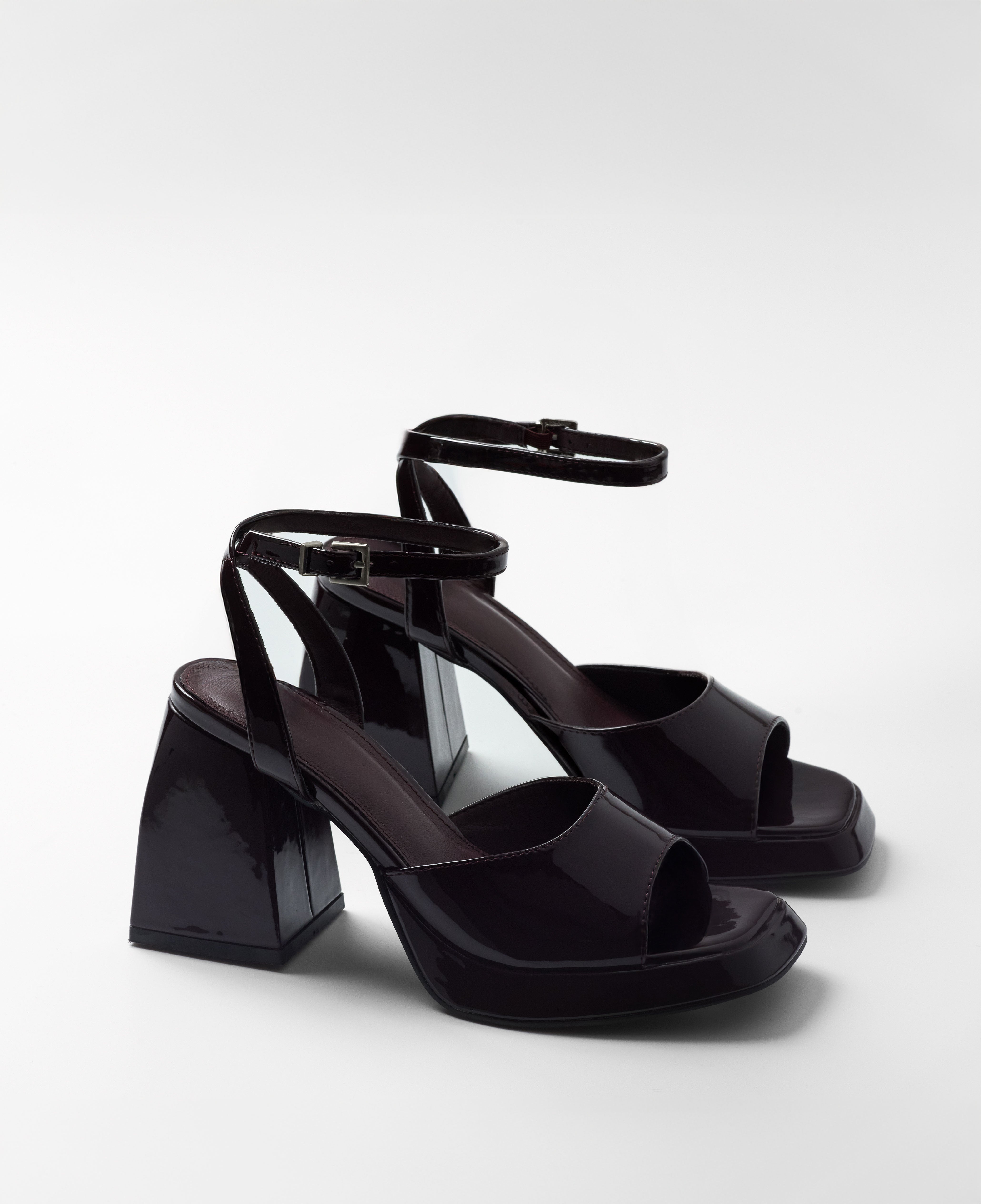 Mim shoes Sandalia de tacón SAIK BURDEOS