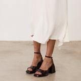 Mim shoes Sandalia de tacón SAIK BURDEOS