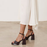 Mim shoes Sandalia de tacón SAIK BURDEOS