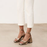 Mim shoes Sandalia de tacón SAIK METALIZADO