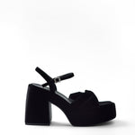 Mim shoes Sandalia de tacón TODIE NEGRO VELVET