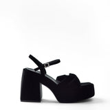 Mim shoes Sandalia de tacón TODIE NEGRO VELVET