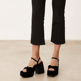 Mim shoes Sandalia de tacón TODIE NEGRO VELVET