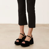 Mim shoes Sandalia de tacón TODIE NEGRO VELVET