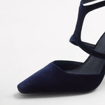 Mim shoes Tacón cerrado DANIELLE AZUL MARINO VELVET