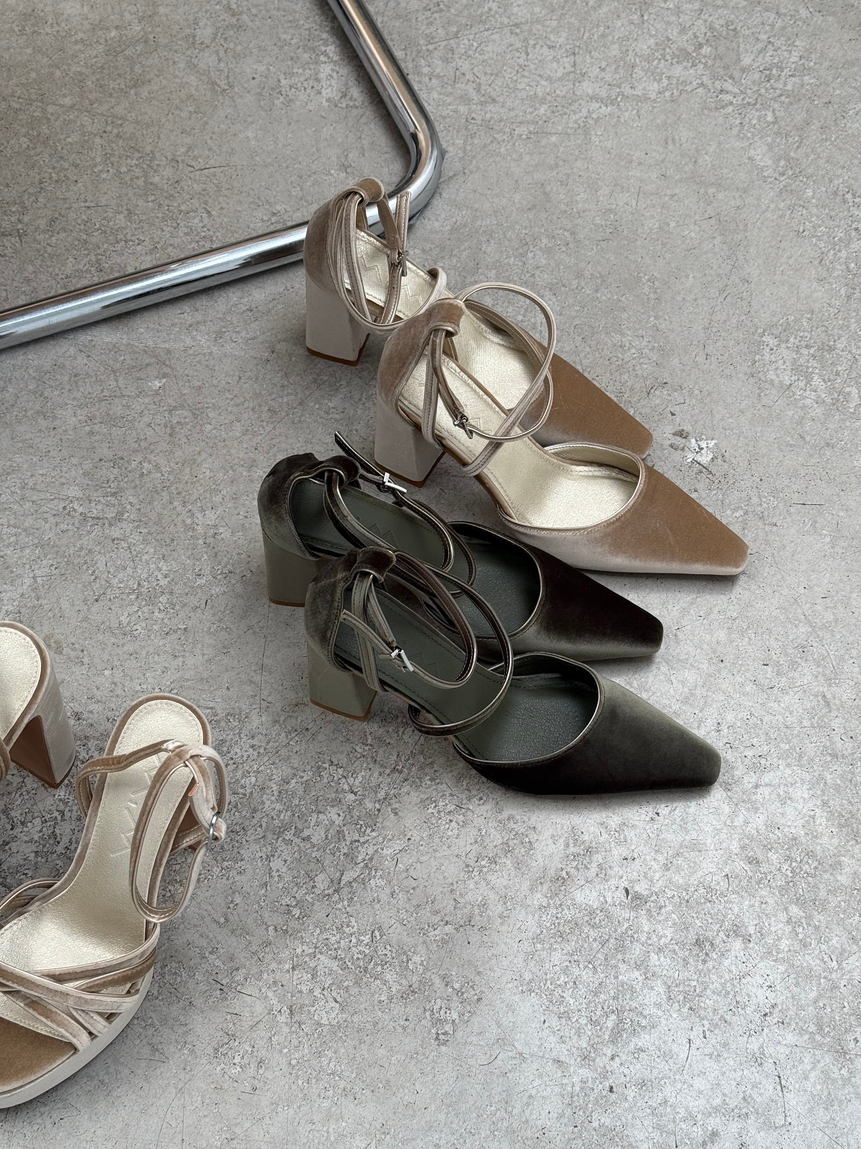 Mim shoes Tacón Cerrado LACE OLIVA