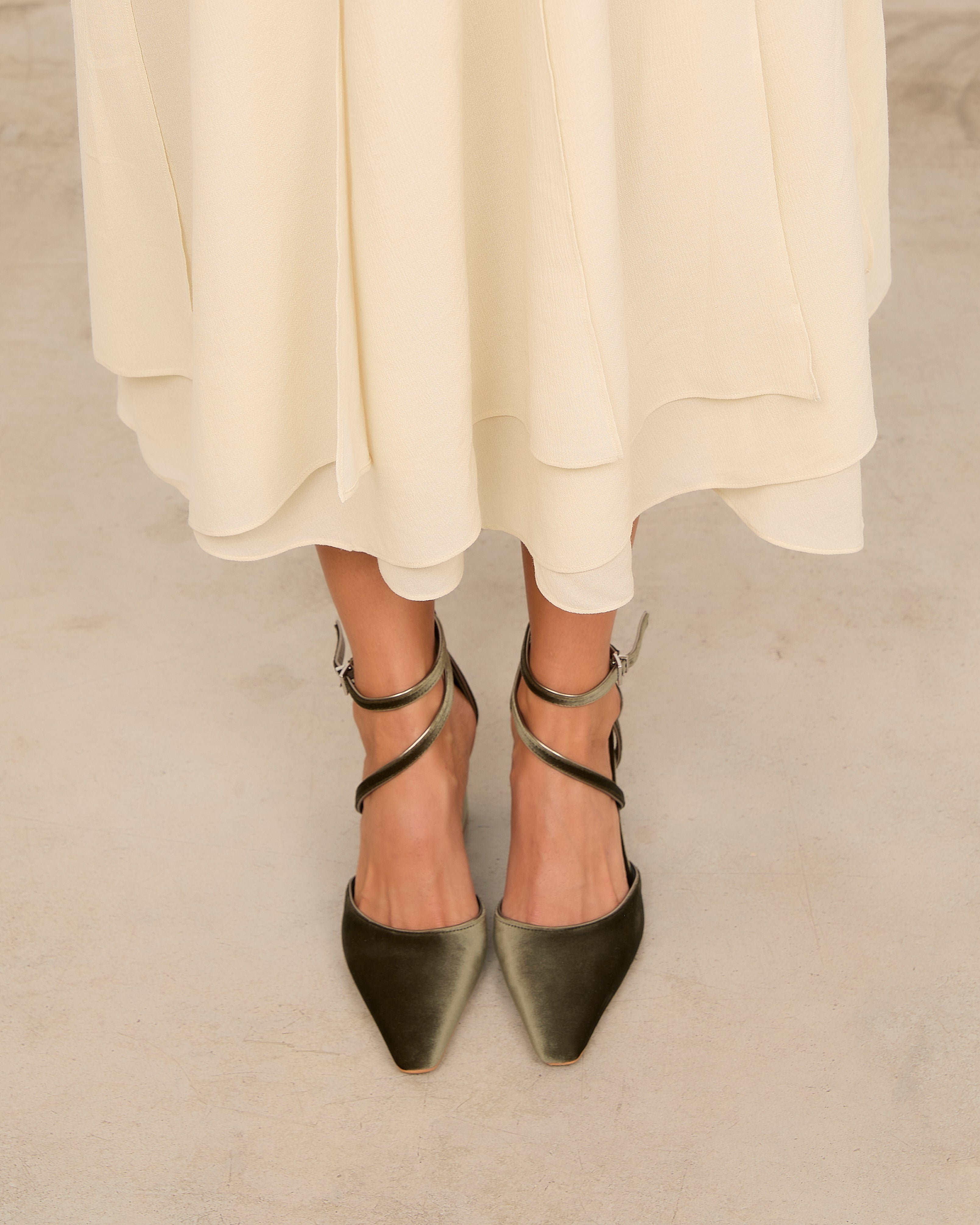 Mim shoes Tacón Cerrado LACE OLIVA