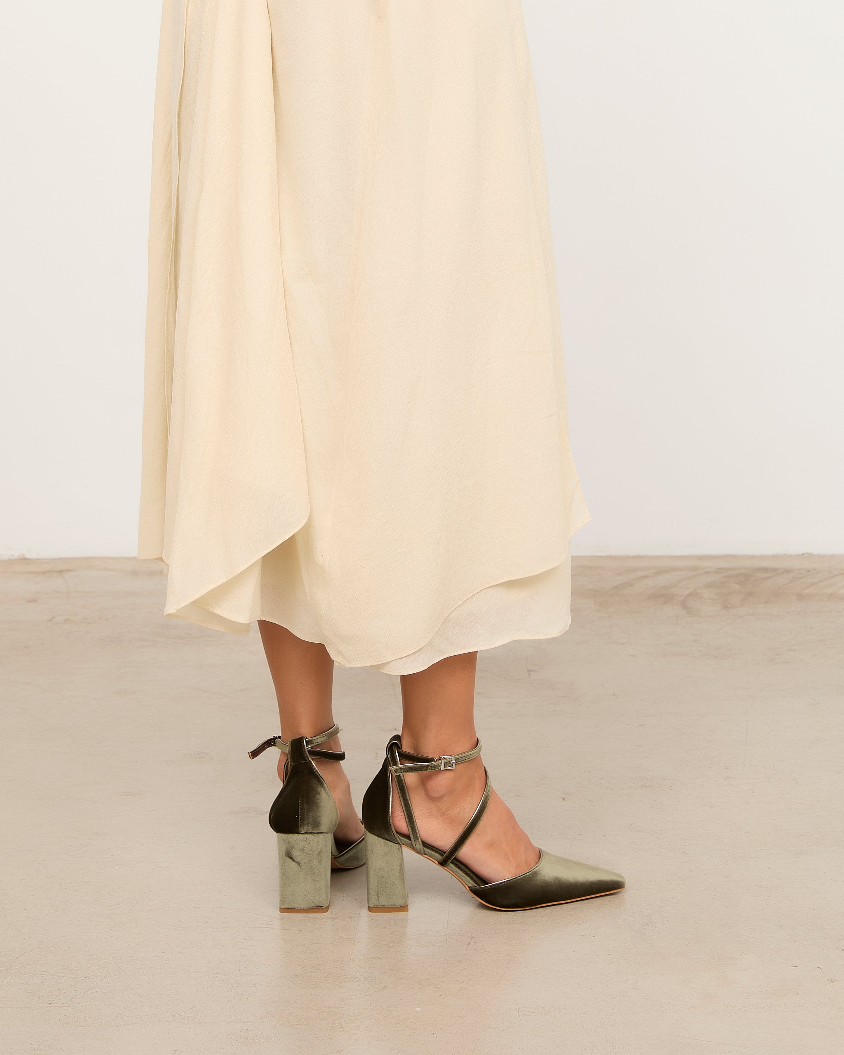 Mim shoes Tacón Cerrado LACE OLIVA