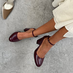 Mim shoes Tacón Cerrado LU BURDEOS