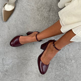 Mim shoes Tacón Cerrado LU BURDEOS