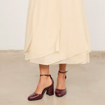 Mim shoes Tacón Cerrado LU BURDEOS