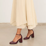 Mim shoes Tacón Cerrado LU BURDEOS