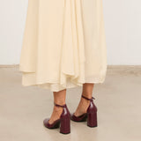 Mim shoes Tacón Cerrado LU BURDEOS